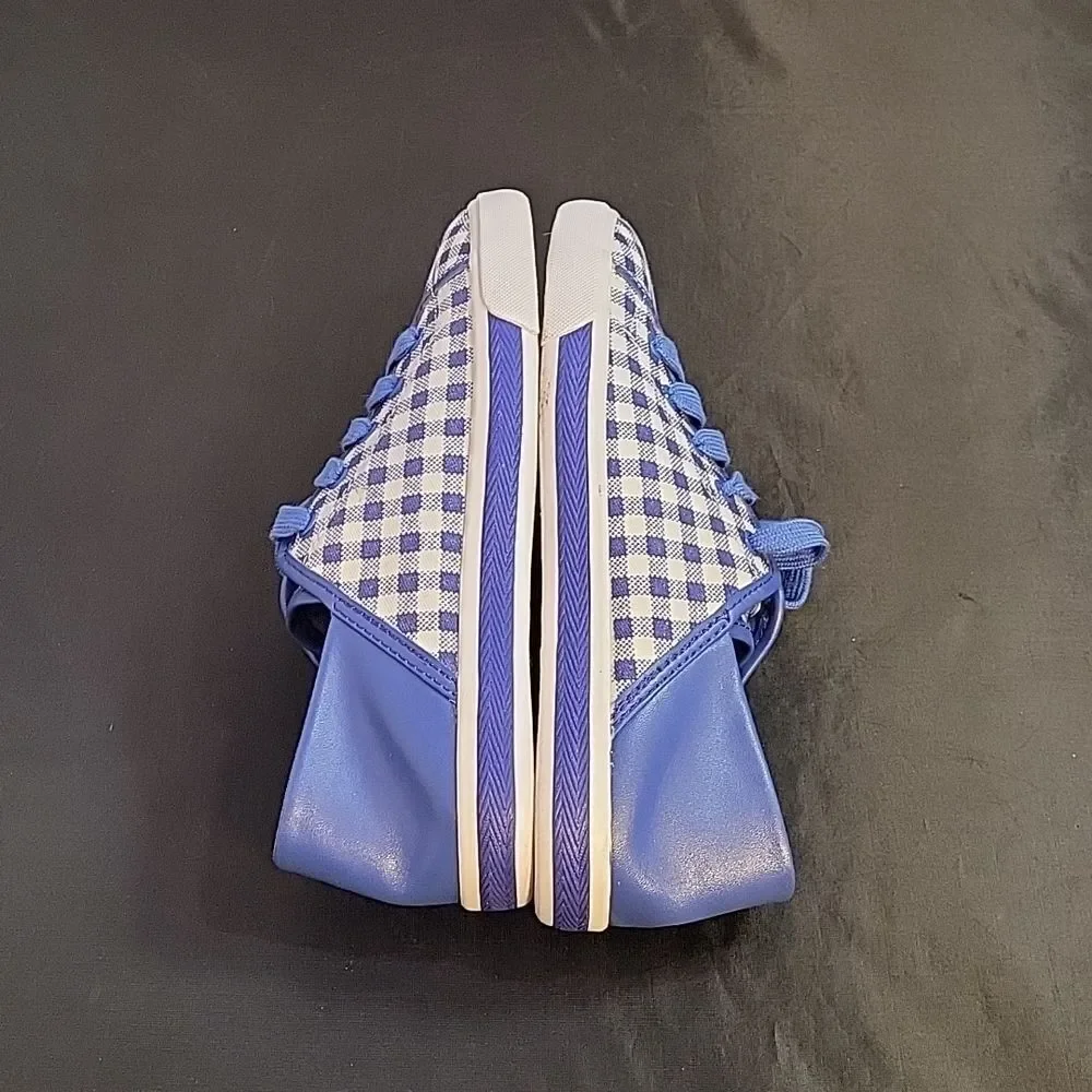 BRAND NEW ISAAC MIZRAHI MIZRAHI LIVE! LACE-UP GINGHAM SNEAKERS - Picture 12 of 14